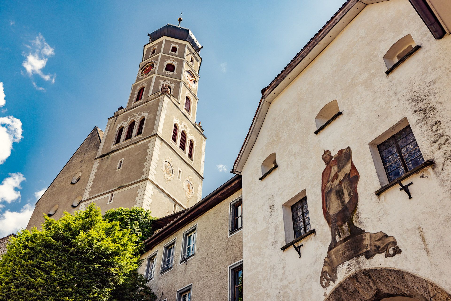 Ville de Bludenz en Autriche, où est situé l'usine Getzner