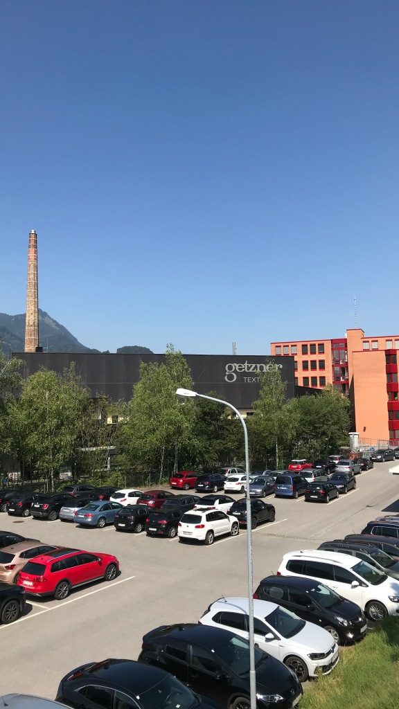 Photographie de l'usine Getzner en Autriche prise par les équipes JLH Diffusions